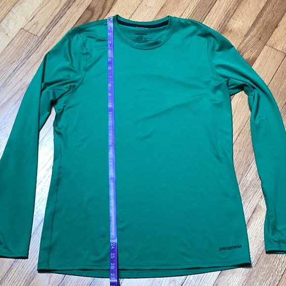 Patagonia Capilene 1 Silk Weight Women's Green Long Sleeve Shirt Size M - Picture 10 of 10
